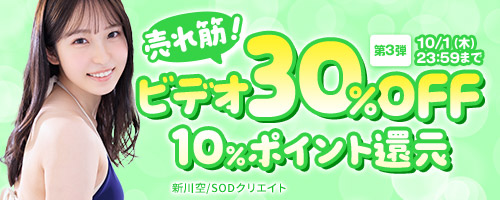 売れ筋！ビデオ30％OFF第3弾